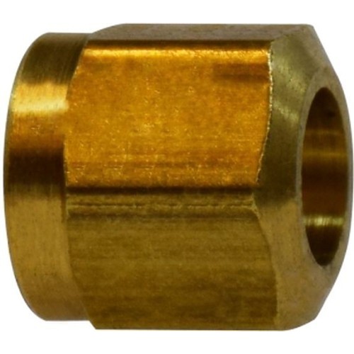 Air Brake Nut, Nut, 1/2 in Nominal, Tube, Brass, 150 psi, -40 to 200 deg F