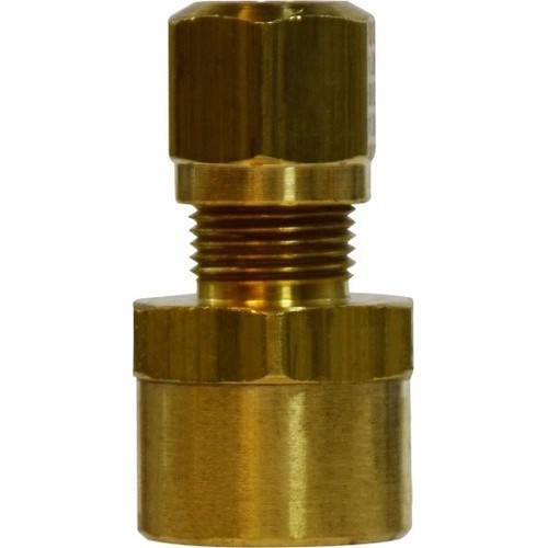 Air Brake Adapter, Adapter, 3/8 x 1/8 in Nominal, Tube x FNPTF, Brass, 150 psi, -40 to 200 deg F