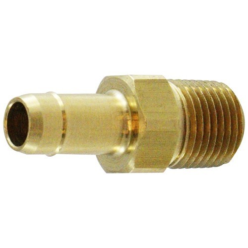 Midland Industries MIDCO 21023 Male Adapter, 1/8 in Nominal, BARB x FNPT, Brass