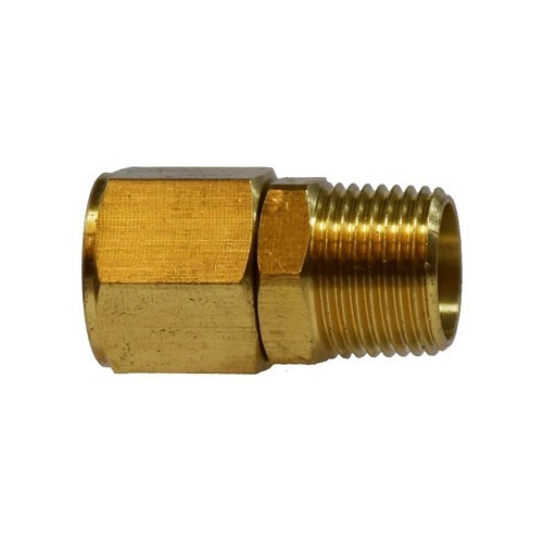 Midland Industries MIDCO 28426 Pipe Swivel Adapter, 3/8 in Nominal, MNPT x FNPT, Brass