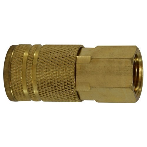 Midland Industries MIDCO 28540 Pneumatic Female Coupler, 1/4 in Nominal, FNPT, Brass