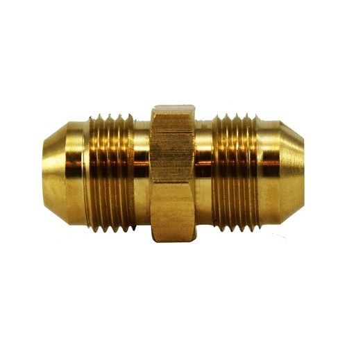 Midland Industries MIDCO 28969 Male Tube Union, 9/16-18 Nominal, JIC 37 Deg Flare x MNPT, Brass