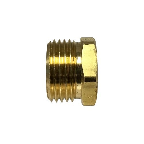 Midland Industries MIDCO 30068 Garden Hose Adapter, Straight, 3/4 x 1/2 in Nominal, Rigid MGH x Female Pipe, Brass
