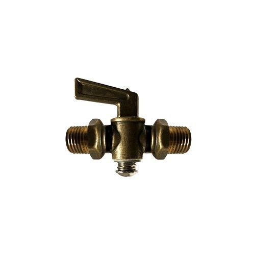 Midland Industries MIDCO 46166 Shut-Off Cock, 1/4 in Nominal, MNPT, Brass