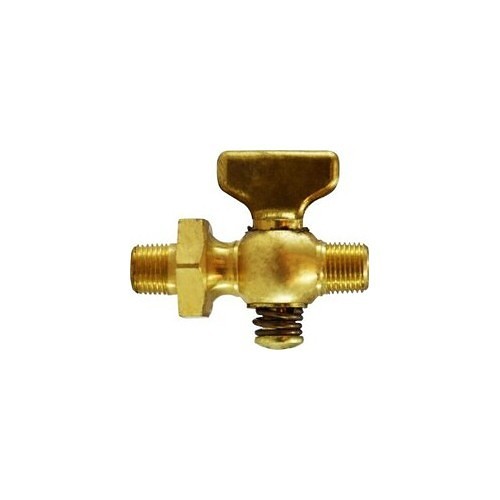 Midland Industries MIDCO 46321 Tee Handle Air Cock, 1/4 in Nominal, MNPT, Brass