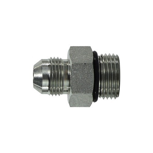 Midland Industries MIDCO 6400-16 Hydraulic Connector, 1-5/16-12 Nominal, Male O-Ring X JIC, Steel