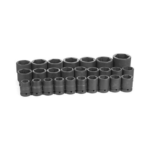 GP8026M Socket Driver Bit Set, High Torque, Metric, 3/4 in Drive, 26 Piece