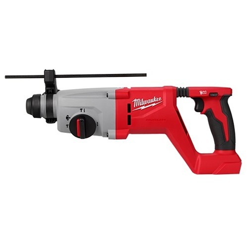 Milwaukee® 2613-20 Cordless Rotary Hammer, 1 in Chuck, SDS-Plus Chuck, 18 V, 1250 rpm No-Load Speed, Lithium-Ion Battery