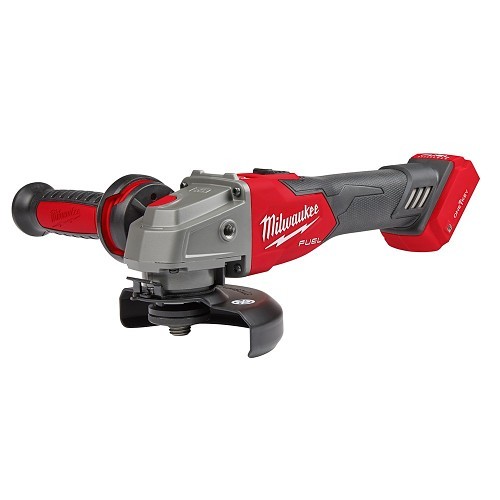 Milwaukee® 2883-20 Angle Grinder, Bare Tool, 4-1/2 or 5 in Wheel Dia, 5/8-11 UNC, 18 V, Lithium-Ion Battery, Slide Switch