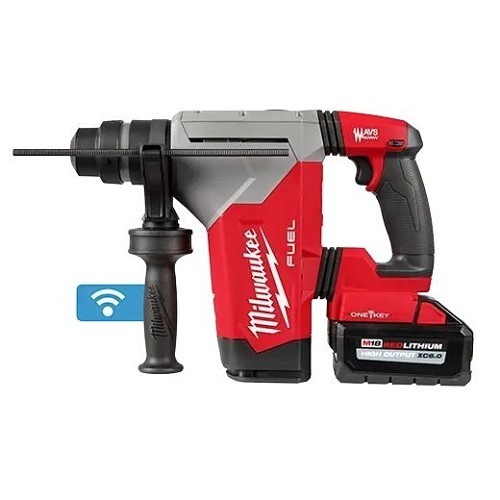 Milwaukee® 2915-22 Rotary Hammer Kit, 1-1/8 in Chuck, SDS Plus Chuck, 18 V, 800 rpm No-Load Speed, Lithium-Ion Battery, Yes Battery Included