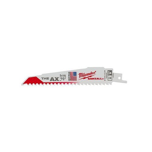 Milwaukee® 48-00-5021 Reciprocating Saw Blade, 6 in Length, 1 in Width, 5, Bi-Metal Body, Universal Tang