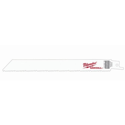 Milwaukee® 48-00-5093 Reciprocating Saw Blade, 8 in Length, 3/4 in Width, 8/12, Bi-Metal Body, Universal Tang