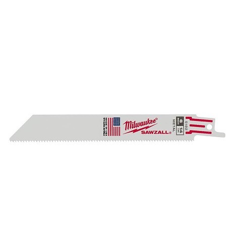 Milwaukee® 48-00-5182 Reciprocating Saw Blade, 6 in Length, 3/4 in Width, 14, Bi-Metal Body