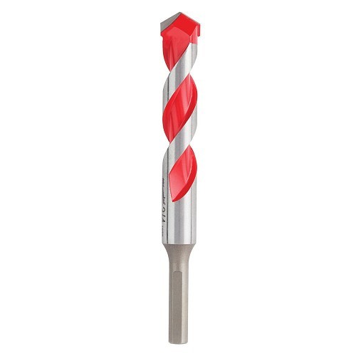 Milwaukee® 48-20-9045 Hammer Drill Bit, 3/4 in Drill Bit, 3/8 in Shank, 3-Flat Shank, 4 in Cutting Depth, Carbide Cutting Edge, 6 in Overall Length