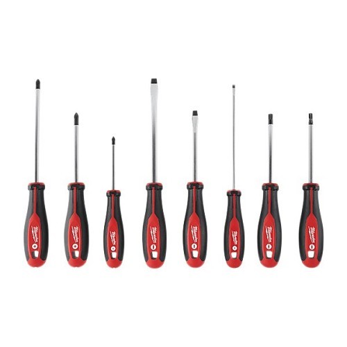 Milwaukee® 48-22-2708 Screwdriver Set, 8 Piece, Screwdriver Types Included: Yes