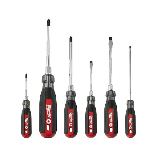 Milwaukee® 48-22-2886 Screwdriver Set, 6 Piece, Screwdriver Types Included: Yes