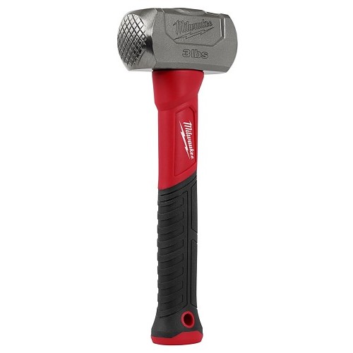 Milwaukee® 48-22-9310 Drilling Hammer, 11 in Overall Length, 3 lb Head, Forged Steel Head, Fiberglass Handle