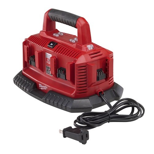 Milwaukee® 48-59-1806 Sequential Charger, For Use With: Milwaukee® M18™ Battery, Lithium-Ion Battery, 1/2 - 1 hr Charging, 6 Batteries