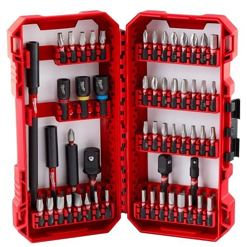 Milwaukee® 48-32-4096 SHOCKWAVE 55-Piece Bit Set, Hex Point, Alloy Steel