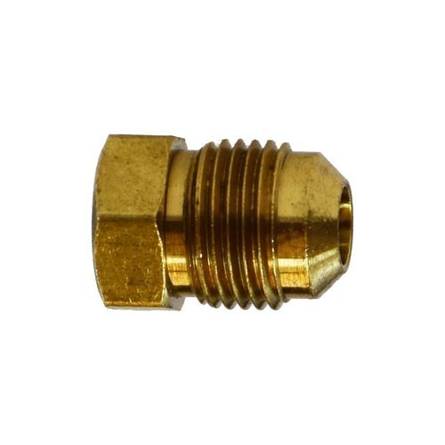 Midland 10067 Flared Plug, Plug, 1/2 in Nominal, 45 deg Flare Male, Brass