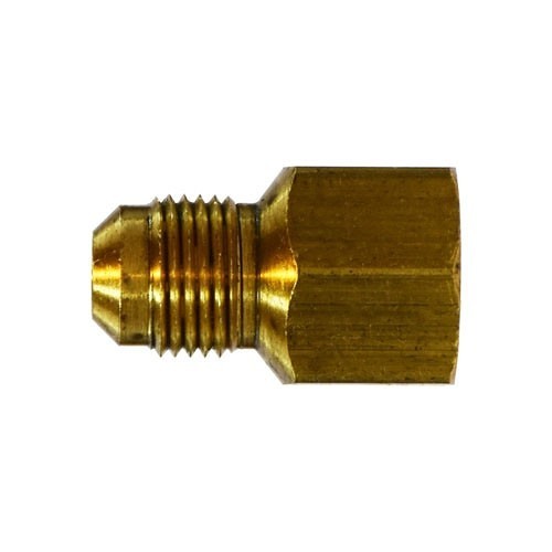 Midland 10227 Female Adapter, Adapter, 3/16 x 1/8 in Nominal, 45 deg Flare Male x FNPT, Brass