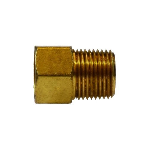 Midland 12050 Male Adapter, Adapter, 1/2 x 3/8 in Nominal, 45 deg Flare Male x FNPT, Brass