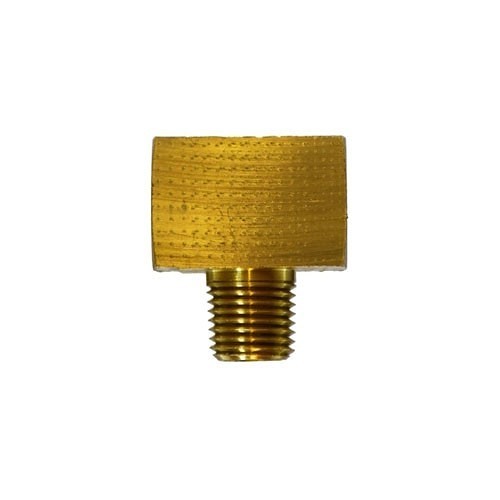 Midland 12101 Branch Tee, Branch Tee, 1/4 x 1/8 in Nominal, Inverted Flare x MNPT, Brass