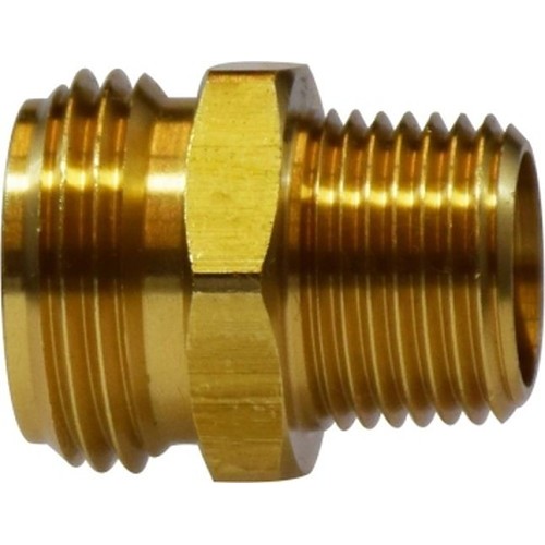 Midland 30063S Pipe Fitting, 3/4 x 3/4 in Nominal, MGH x Male, Brass