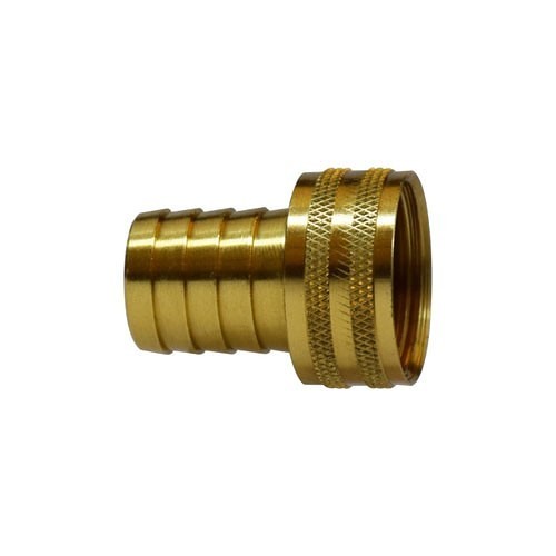 Midland 30467 Shank Knurled Nut, Hose Barb x FGH Swivel, 5/8 x 3/4 in