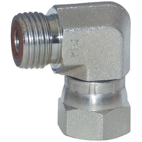 Midland FS650088 Swivel Nut Elbow, 13/16-16 in Nominal, Male x Female, 6000 psi, Steel