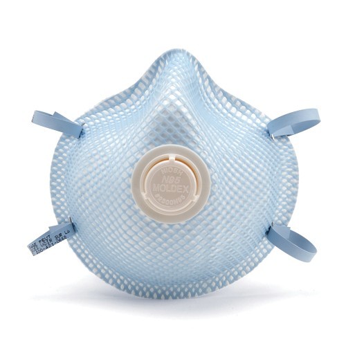 Moldex® 2500N95 Disposable Respirator, Half-Face, Medium/Large, Resists: Non-Oil Based Particulates