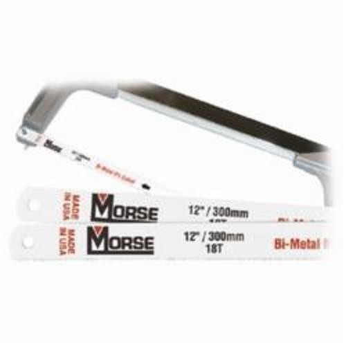 M.K. Morse® HHCB1214-2 Standard Hacksaw Blade, 1/2 in W x 12 in L Blade, HSS Co-8 Cutting Edge, 14 TPI, Bi-Metal/HSS Co-8 Blade