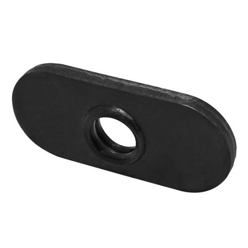 ND Industries OFFM/3382-LT Special Nut, SAE, 1/4-20 in, Nylon/Steel, Black Zinc Plated