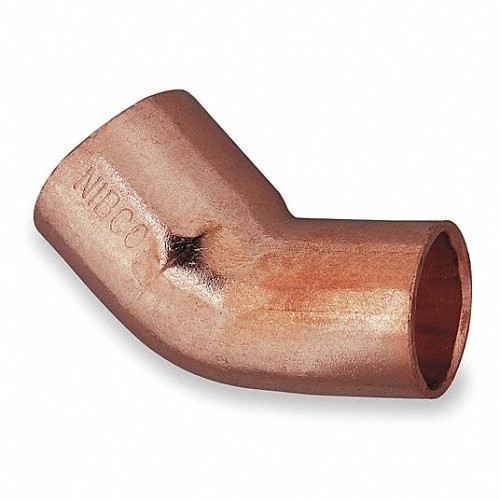 NIBCO® 5P045 Copper Elbow, C x C, 1/2 in Nominal, Wrot Copper