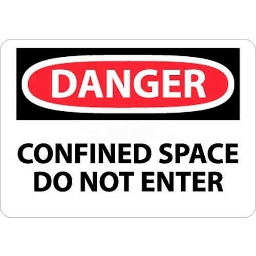 NMC™ D383P Safety Sign, Rectangular, 7 in Length, 10 in Width, Vinyl