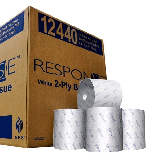 NPS 12440 Conventional Bath Tissue, Standard, 48000 Sheets, 2 Ply, Fiber