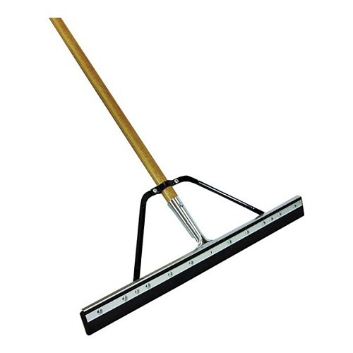 Newell Brands Quickie 016HDSU Floor Squeegee, 60 in Length, 1-1/8 in Width, Flat Blade, Rubber Blade