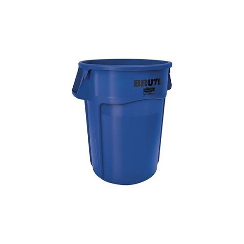 Newell Brands Rubbermaid® FG264360BLUE Vented Container, 44 gal, Round, 24 in Dia, 31-1/2 in Height, Resin, Blue