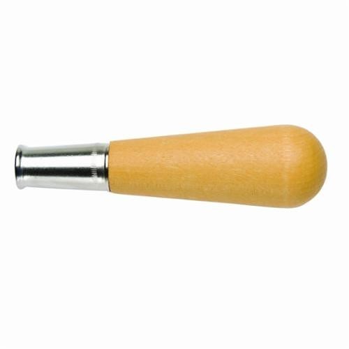 CRESCENT NICHOLSON® 21511N File Handle, 1-5/16 in Dia Handle, 3-3/4 in L, File Size Compatibility Half Round, Round and Square File, Wood, Yellow