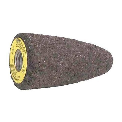 Norton® Norton® 61463622190 Grinding Cone, 1-1/2 in Maximum Dia, 3 in Head Thickness, 24 Grit, COARSE Grade, Aluminum Oxide Abrasive