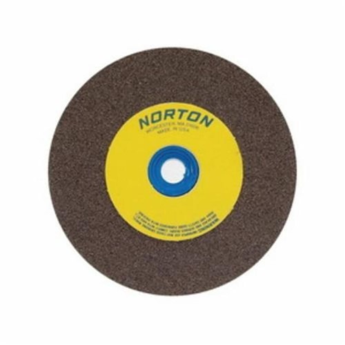 Norton® GEMINI® 66253044454 Bench and Pedestal Grinding Wheel, 8 in Wheel Dia, 1 in Wheel Thickness, 1 in Center Hole, 24 Grit, Aluminum Oxide Abrasive