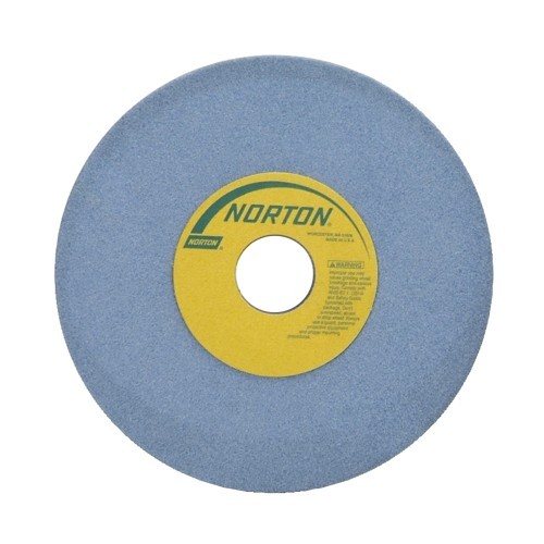 Norton® Gemini® 66253246843 Gemini Straight Toolroom Wheel, 8 in Dia x 1/2 in THK, 1-1/4 in Center Hole, 46 Grit, Aluminum Oxide Abrasive