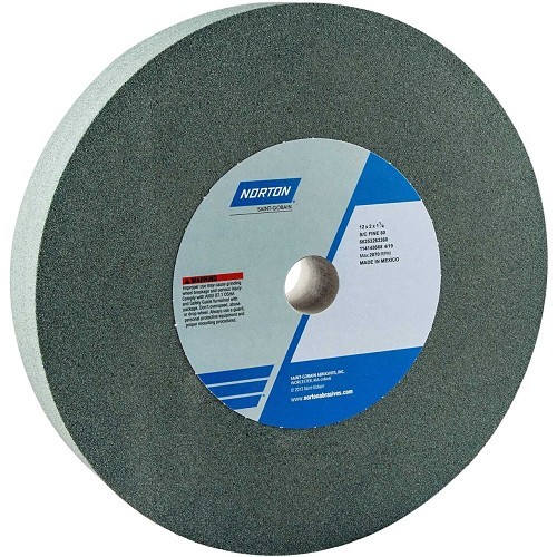 Norton® 66253263360 Straight Grinding Wheel, 12 in Wheel Dia, 2 in Wheel Thickness, 1-1/4 in Center Hole