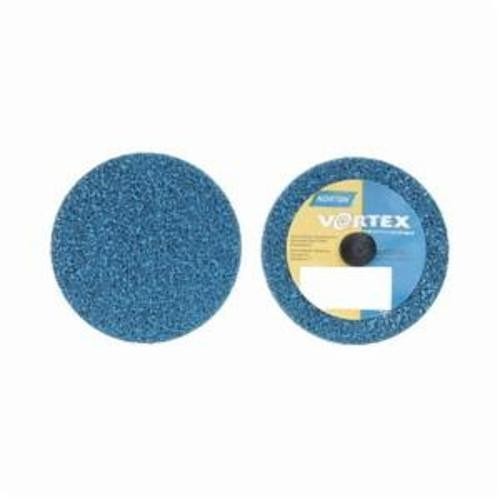 Norton® Bear-Tex® Rapid Blend™ Vortex® 66254413661 Quick-Change Non-Woven Unified Wheel, 3 in Dia, 1/4 in W Face, Medium Grade, Aluminum Oxide Abrasive