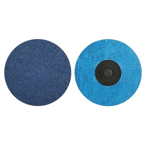 Norton® BlueFire 66261121054 Coated Abrasive Quick-Change Disc, 3 in Disc Dia, 80 Grit, COARSE Grade, Zirconia Alumina Abrasive, Type TR Attachment