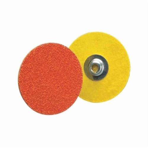 Norton® Blaze® 66261162331 R980P Heavy Duty Coated Abrasive Quick-Change Disc, 3 in Dia, 60 Grit, Coarse Grade, Ceramic Alumina Abrasive, Type TS (Type II) Attachment