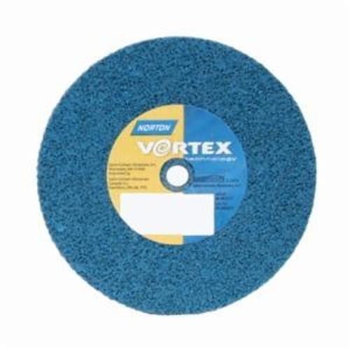 Norton® Bear-Tex® Rapid Blend™ Vortex® 66261191445 Non-Woven Unified Wheel, 3 in Dia, 1/4 in Center Hole, 1/8 in W Face, Medium Grade, Aluminum Oxide Abrasive