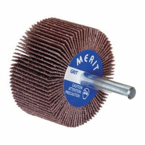 Norton® Norton® 8834137311 Coated Flap Wheel, 1 in Wheel Dia, 1 in Face Width, 1/4 in Shank Dia, 80 Grit, Medium Grade, Aluminum Oxide/Ceramic Alumina Abrasive