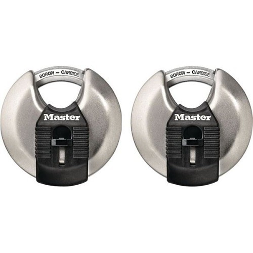 Disc Padlock, Alike Keyed Key, Stainless Steel Body