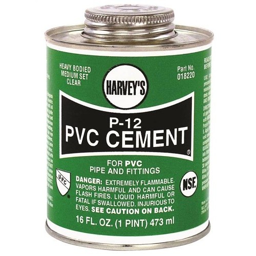 PVC Cement, Heavy Body, 16 oz Container